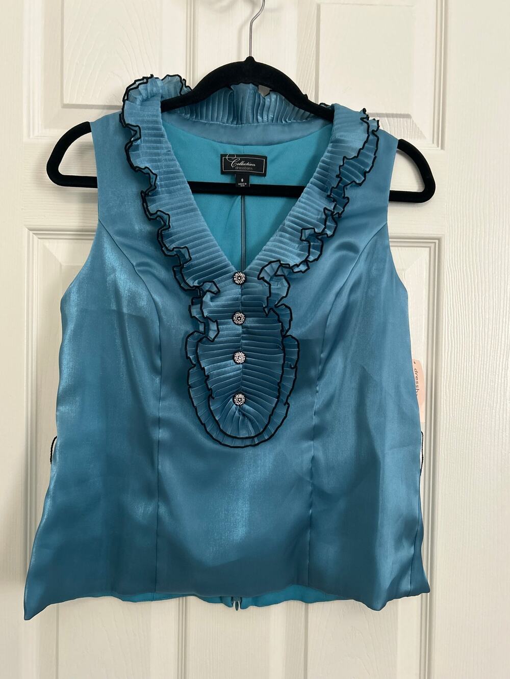 Vintage Dressbarn Collection Ruffle Blouse Size 8